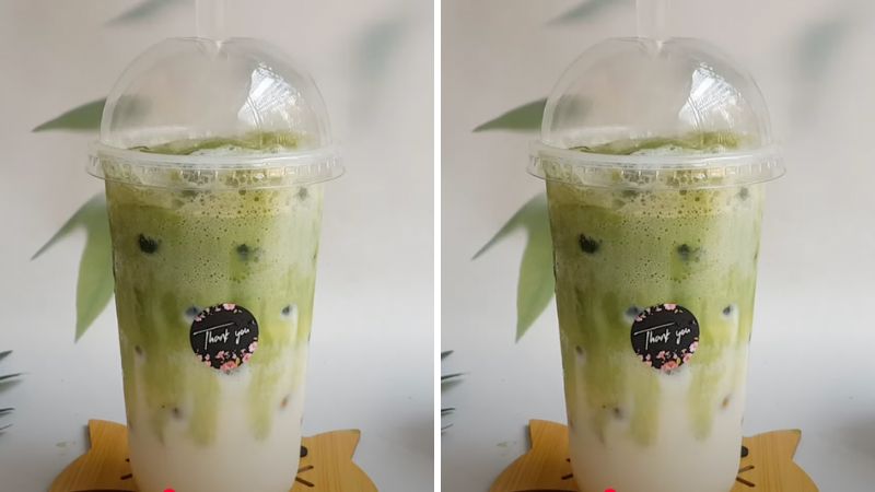 Thưởng thức matcha sữa gấu Thưởng thức matcha sữa gấu