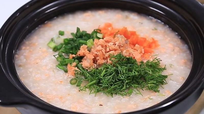 Cháo cá hồi Cháo cá hồi
