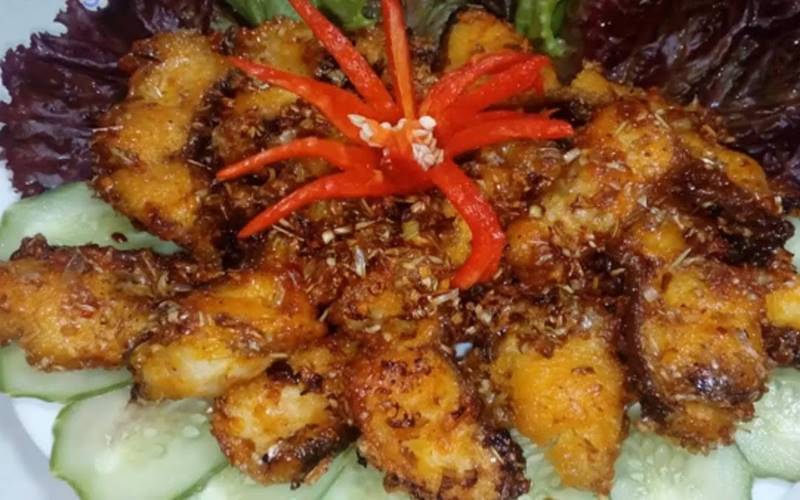 Phi lê cá lóc chiên sả ớt