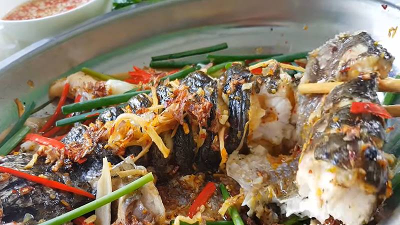 Nguyên liệu làm món cá lóc hấp bia