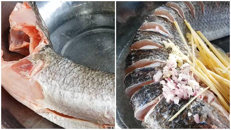 Sơ chế và ướp cá