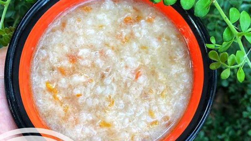 Cháo cá diêu hồng cà rốt