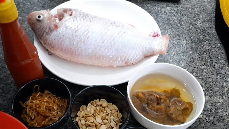 Nguyên liệu làm món cá diêu hồng sốt me