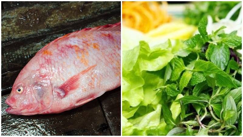 Nguyên liệu làm món cá diêu hồng bằng nồi chiên không dầu với sốt