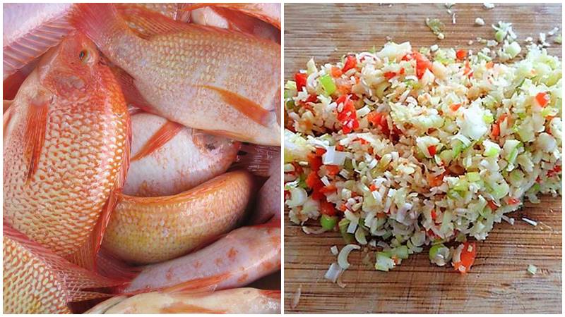 Nguyên liệu làm món cá diêu hồng bằng nồi chiên không dầu với giấy bạc