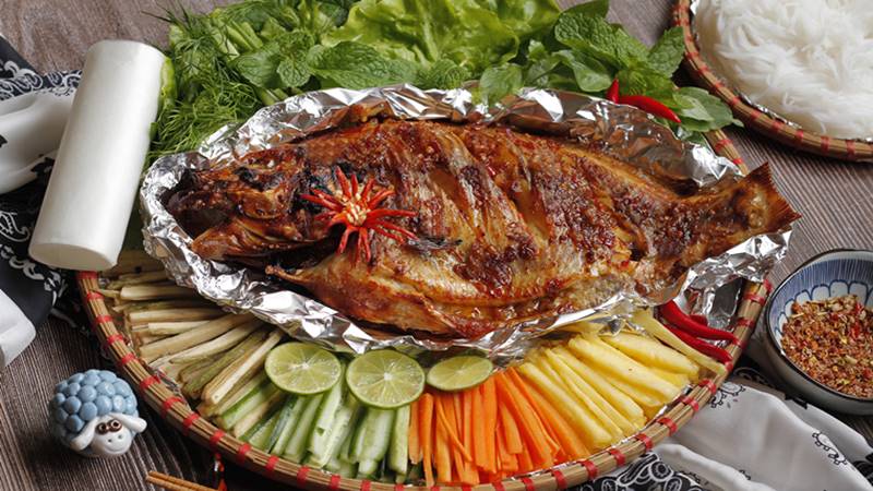 cá diêu hồng nướng muối ớt