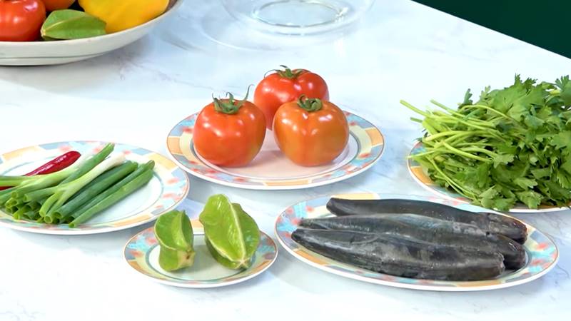 Nguyên liệu làm món canh cá nục nấu ngót