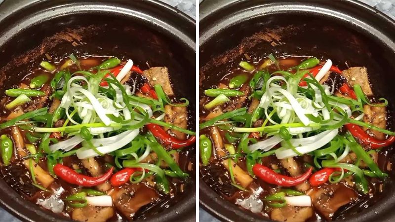 Món ruột cá lóc kho tiêu