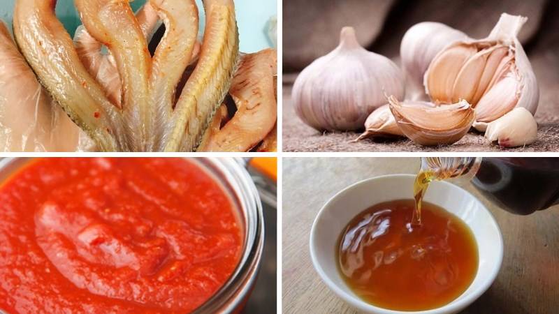 Nguyên liệu làm món khô cá lóc chiên nước mắm