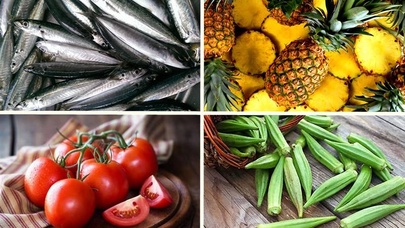 Nguyên liệu làm món nấu canh chua cá nục