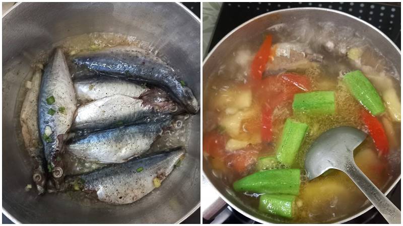 Nấu canh chua cá nục