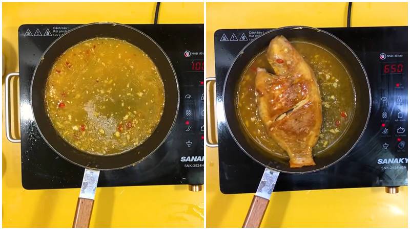 Làm cá sốt chanh dây