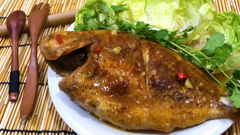 Cá diêu hồng sốt chanh dây 