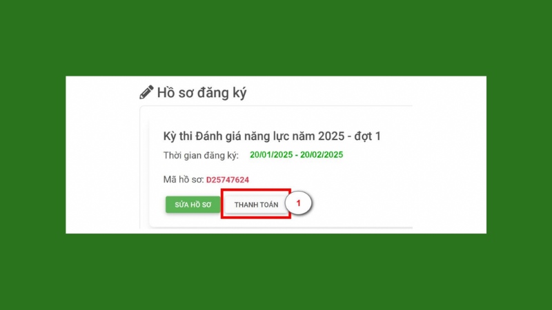 Thanh toán lệ phí Thanh toán lệ phí