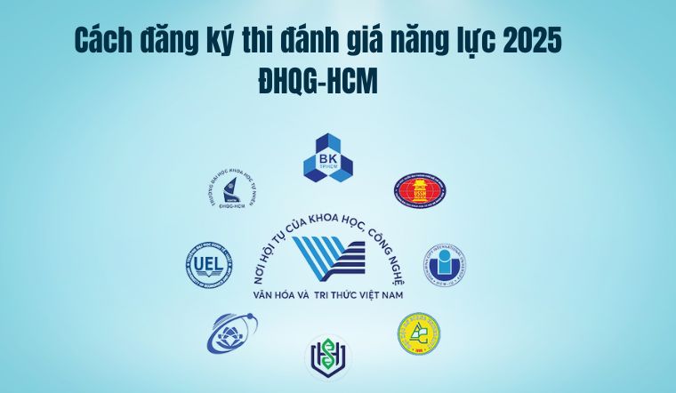 Cách đăng ký thi đánh giá năng lực 2025 ĐHQG-HCM chi tiết