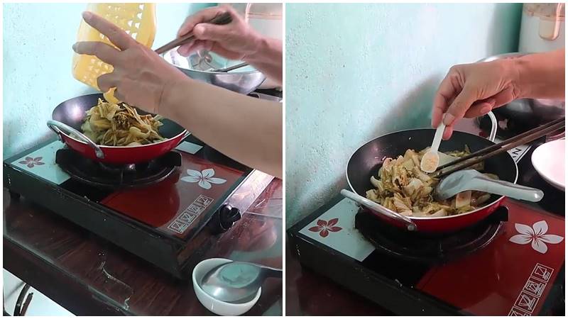 Xào dưa chua