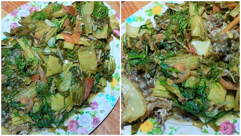 Cá rô phi nấu dưa chua