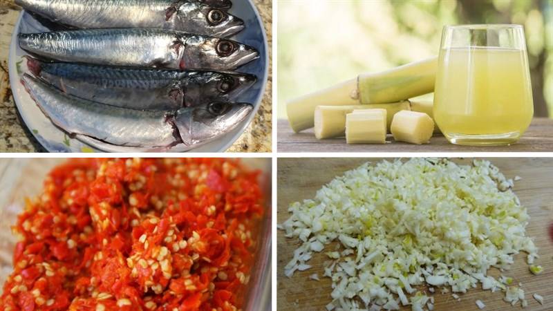 Nguyên liệu làm món cá nục kho nước mía