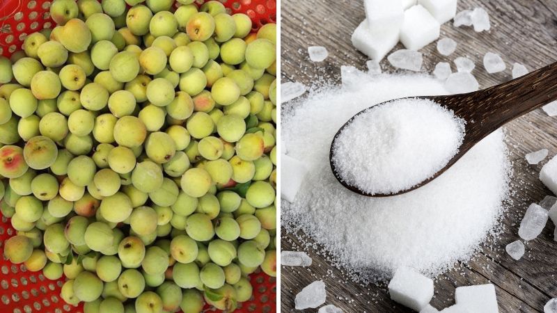 Nguyên liệu làm ô mai mơ