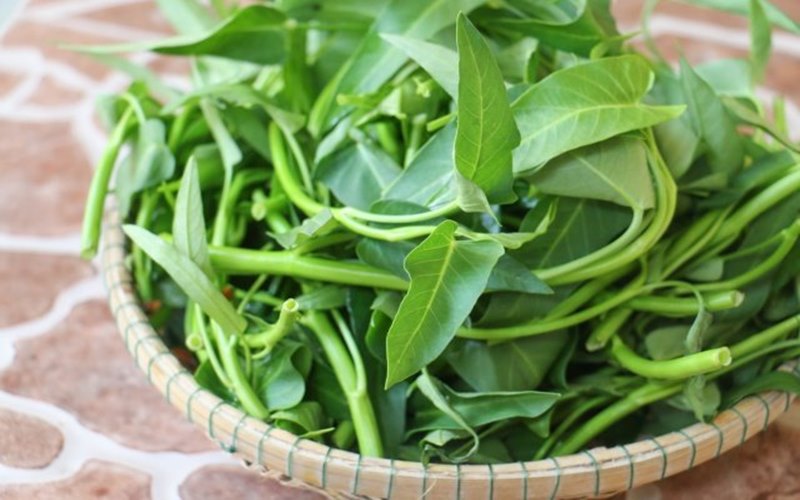 Lợi ích của việc ăn rau muống đối với người đau dạ dày