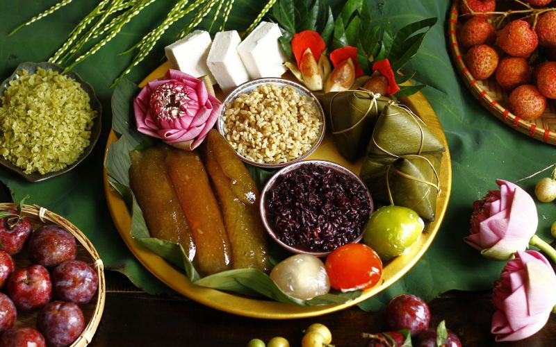 Mâm cúng Tết Đoan Ngọ miền Bắc