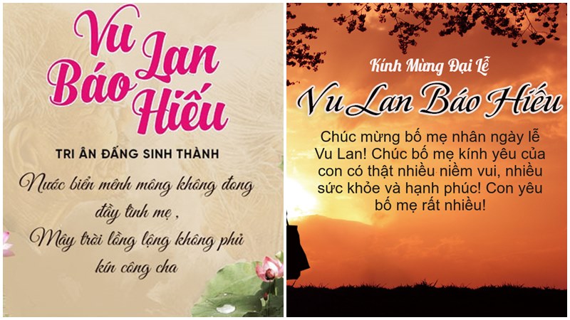 Vu Lan về – chúc cha mẹ luôn mạnh khỏe, an yên.