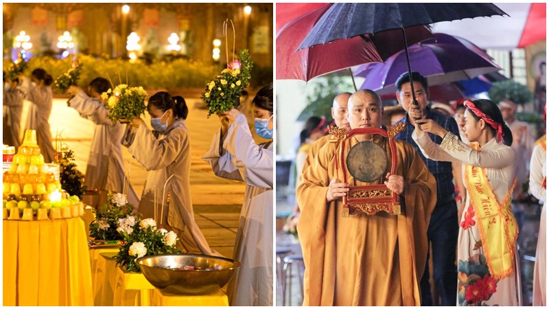 Khói hương nghi ngút – lòng thành kính dâng lên.