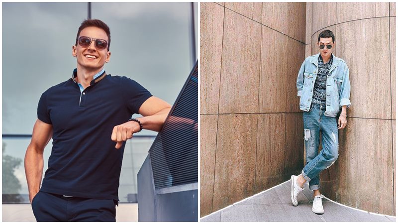 Tạo dáng chụp ảnh đứng nam: Tựa lưng vào tường hoặc cây