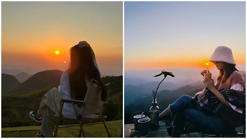 Tạo dáng chụp ảnh hoàng hôn - chill cùng hoàng hôn