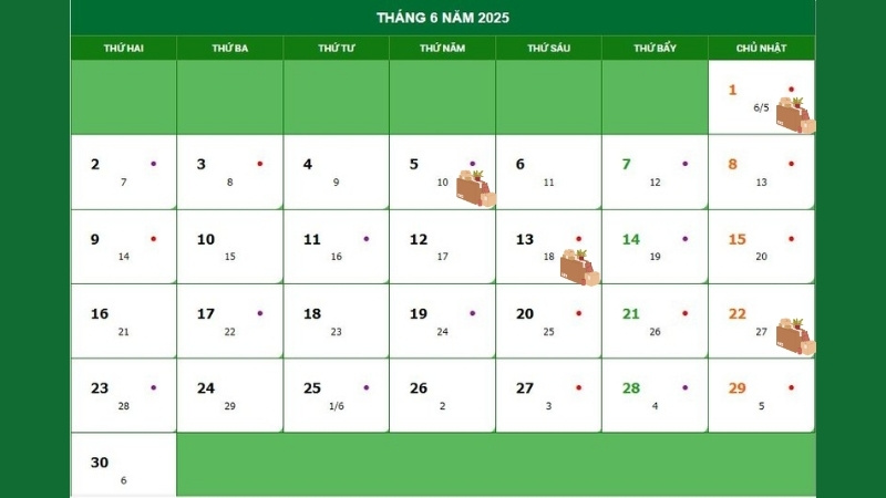 Xem các ngày tốt chuyển nhà tháng 6/2025