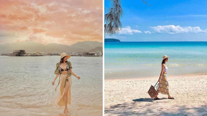 Chụp ảnh đi dạo trên bờ biển Chụp ảnh đi dạo trên bờ biển