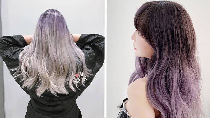 Tóc nữ nhuộm ombre thời trang