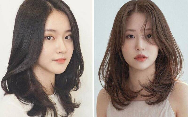 Tóc lob kết hợp mái bay