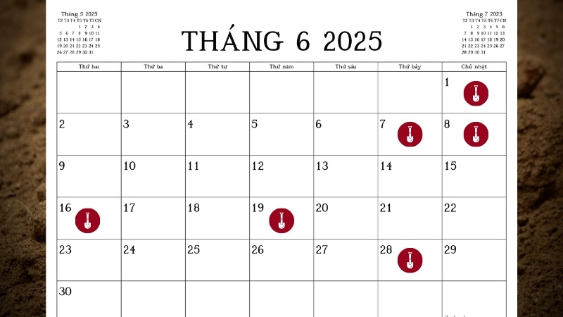 Ngày tốt động thổ tháng 6 2025 chi tiết