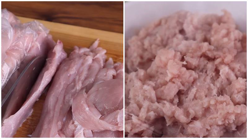 Sơ chế và xay thịt