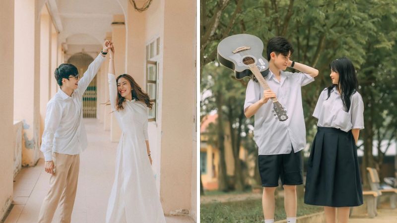 Chụp ảnh kiểu khoảnh khắc thanh xuân