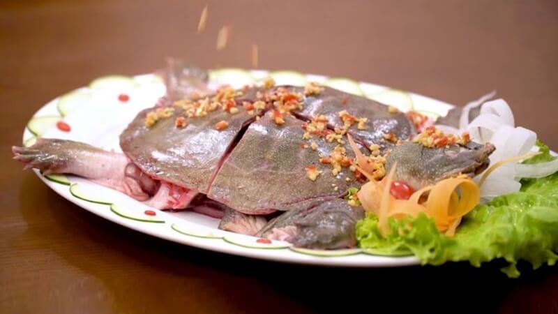 Rau dền kỵ với thịt ba ba