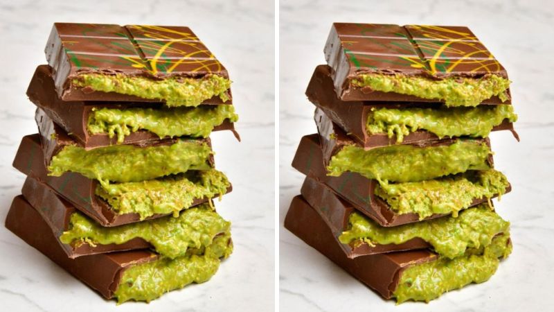 Socola Dubai vị Kunafa & Pistachios (Kunafa và hạt dẻ cười)