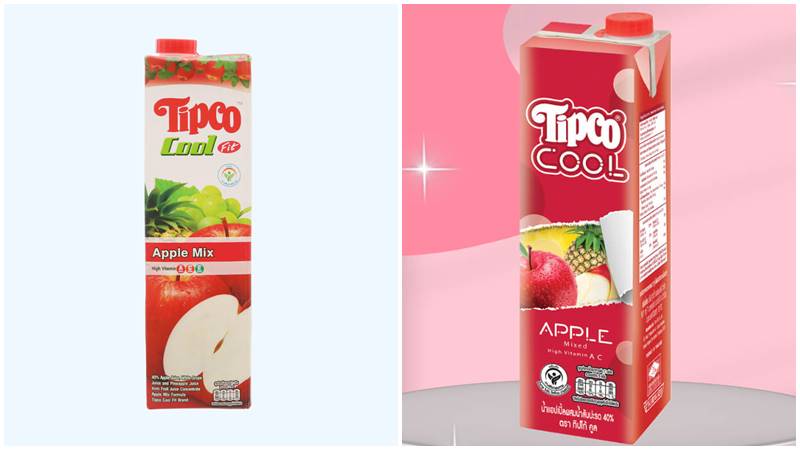 Nước ép trái cây táo mix nho, dứa Tipco