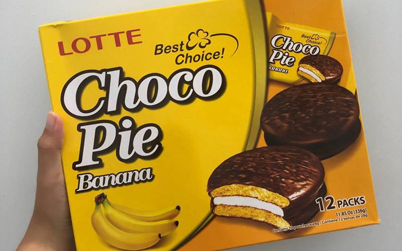 Bánh Chocopie Lotte vị Chuối