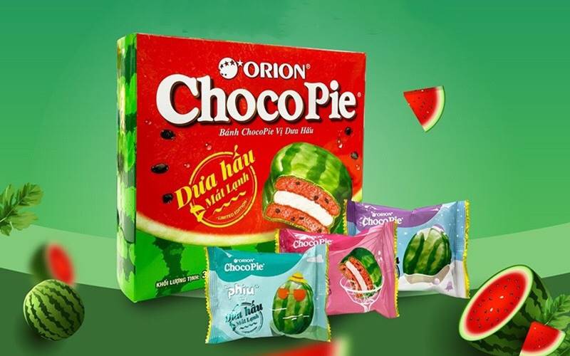 Bánh Chocopie Orion vị dưa hấu