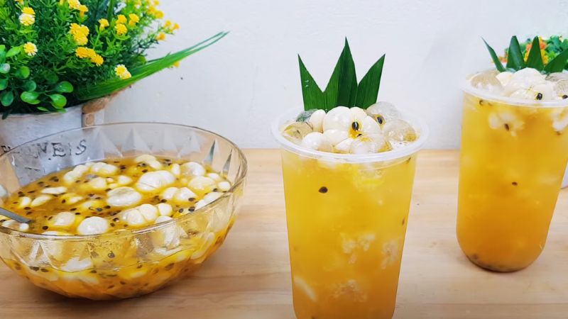 Thưởng thức trà măng cụt chanh dây