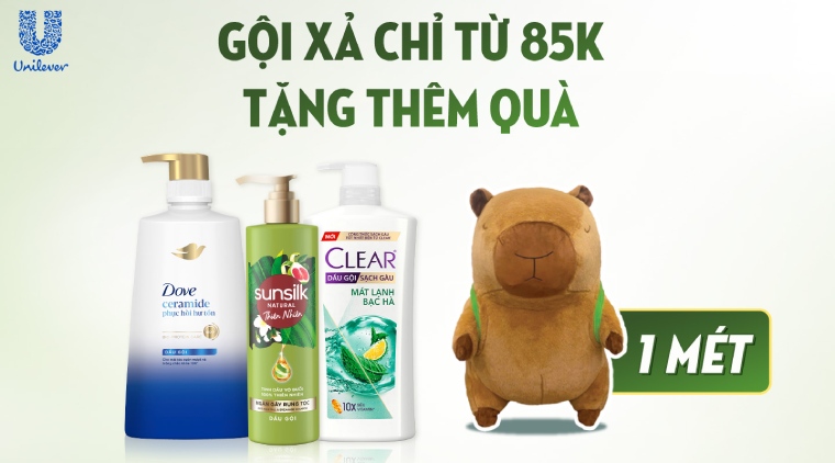 Top 10 KH nhanh nhất mua gội/xả Sunsilk tặng Capybara khổng lồ