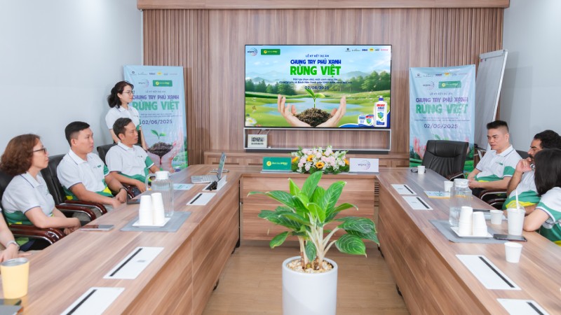 Ngày 2/6/2025, Wipro Consumer Care Việt Nam và Bách hóa XANH hợp tác thực hiện dự án "Chung Tay Phủ Xanh Rừng Việt".