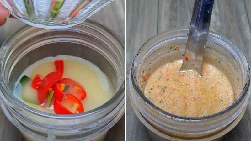 Xay hỗn hợp nước chấm Xay hỗn hợp nước chấm