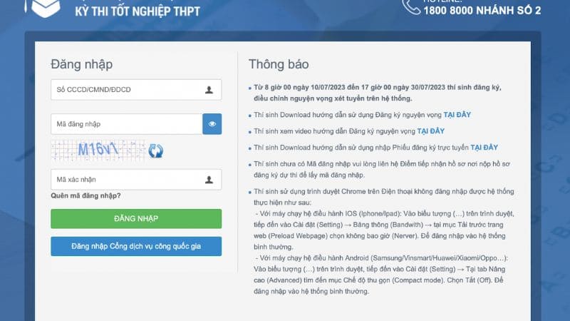 Truy cập trang đăng ký và nhập thông tin tài khoản