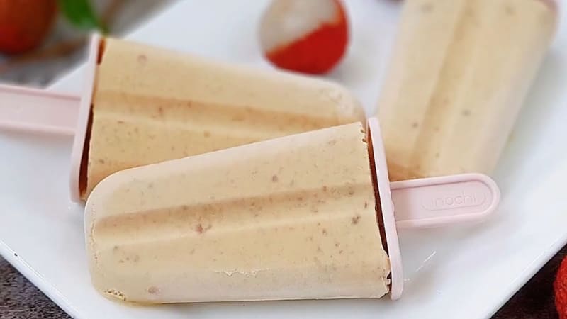 Kem cây trái vải sữa đặc