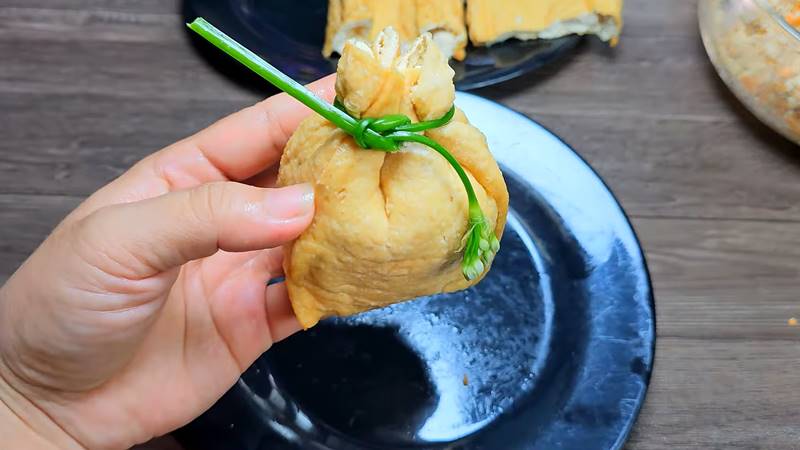 Nhồi nhân vào đậu hũ Nhồi nhân vào đậu hũ