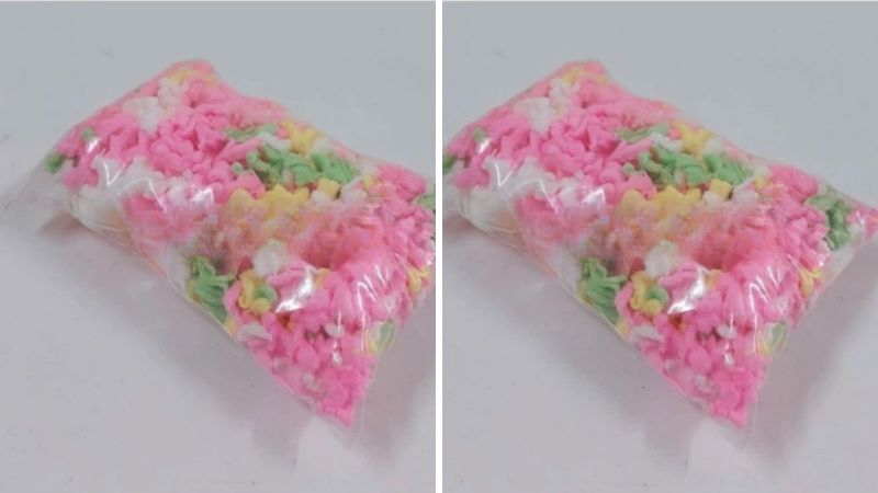 Cốm màu tượng trưng cho sự đầy đủ và may mắn trong mâm cúng cô hồn