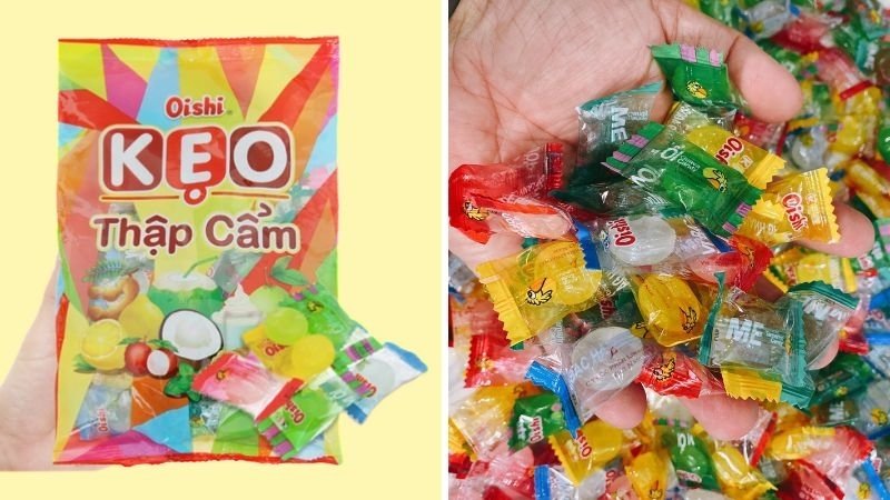 Kẹo trái cây ngọt ngào, mang đến cảm giác an ủi và may mắn cho các vong linh